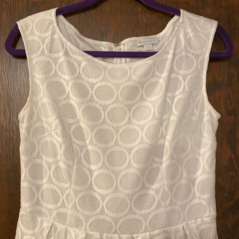 White Sleeveless New York and Company Dress - Picture 2 of 10